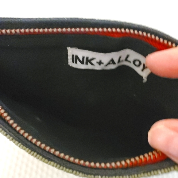 INK + ALLOY CAMO PRINT BEADED POUCH/CLUTCH UNIQUE - Picture 4 of 4